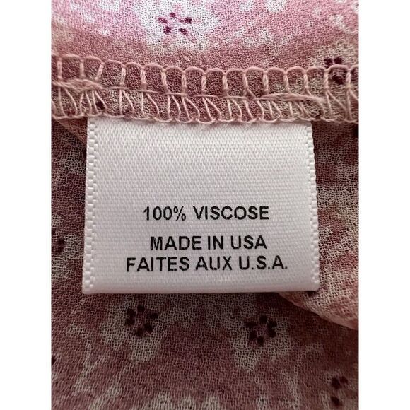 Misa Los Angeles Top Womens XS Pink Floral Sheer Boho Off the Shoulder Lyla - Picture 5 of 12